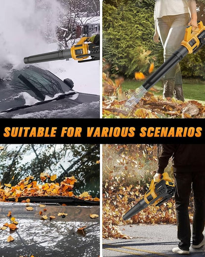 Cordless Leaf Blower for Dewalt 20V Max Battery (No Battery) 400CFM Electric Leaf Blower Cordless, Variable Speed, Turbo Mode, Battery Powered Leaf blowers for Lawn Care, Yard