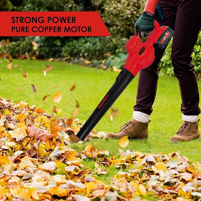 Cordless Leaf Blower, MaxMore for Milwaukee 18V Battery (Battery NOT Included) Handheld Electric Jobsite Air Blower 100CFM 118MPH Powerful for Lawn Care/Snow Blow/Yard Clean