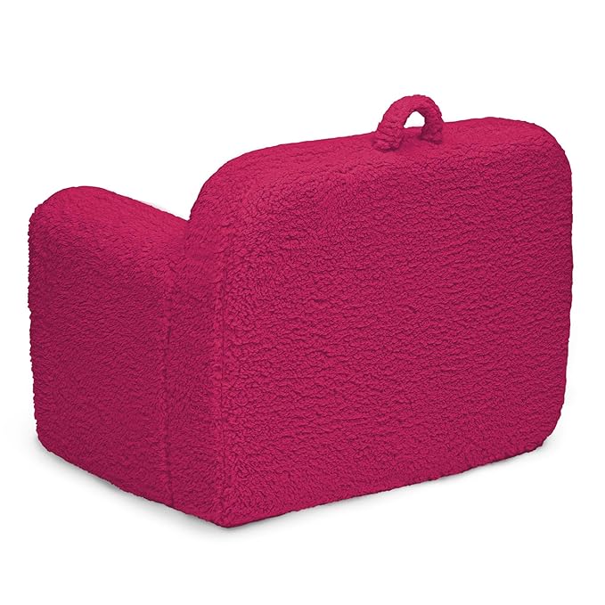 Delta Children Cozee Sherpa Chair, Hot Pink