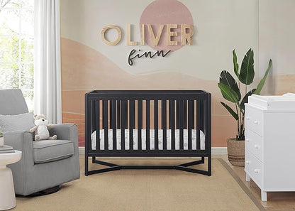 Delta Children Tribeca 4-in-1 Baby Convertible Crib, Midnight Grey