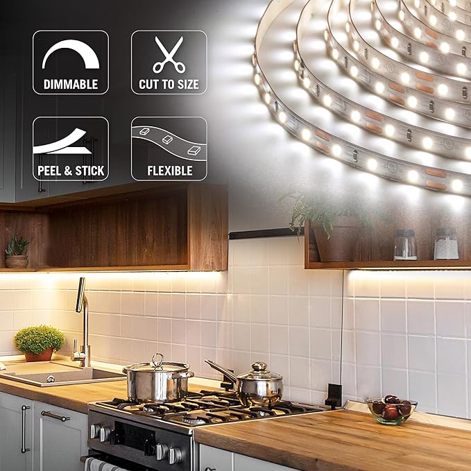 Armacost Lighting RibbonFlex Pro LED Tape Light, Daylight (6500K), 60LEDs/M, 8.2' (2.5M) 12V, 182211