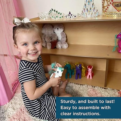 Angeles Kids 2 Shelf Bookshelf Organizer, Classroom Bookshelf for Kids and Toddlers