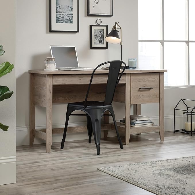 Sauder Summit Station Desk, L: 52.09" x W: 19.29" x H: 29.02", Laurel Oak finish