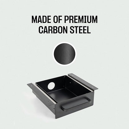 Under Desk Drawer For Desk, Standing Desk Drawer Attachment Under Desk Drawer Slide Out, Carbon Steel Office Drawers Under Desk Pull Out Undermount Drawer, Sliding Underdesk Drawer - 13*8*2.8 in