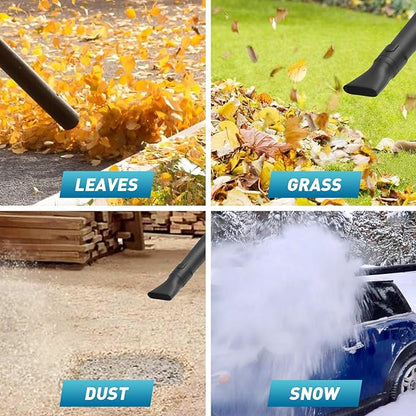 Leaf Blower Cordless, 20V Battery Powered Electric Leaf Blower with 2 Batteries & Charger, 6 Speed Mode, 420CFM Handheld Leaf Blowers for Lawn Care, Patio, Yard, Sidewalk, Blowing Snow
