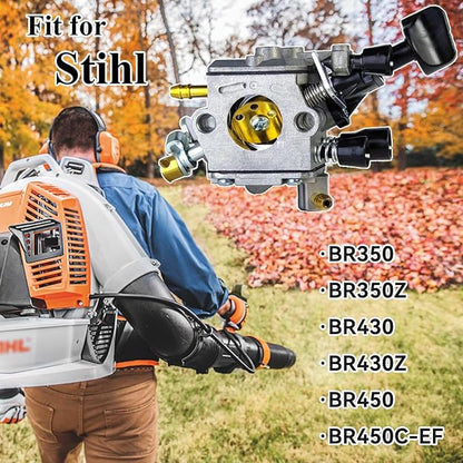 Carburetor Compatible with Stihl BR350 BR350Z BR430 BR450 SR430 SR450 Backpack Blower Replace# 4244 120 0606, Carb Repair Kit Compatible with Zama C1Q-S210 C1Q-S210B C1Q-S209C