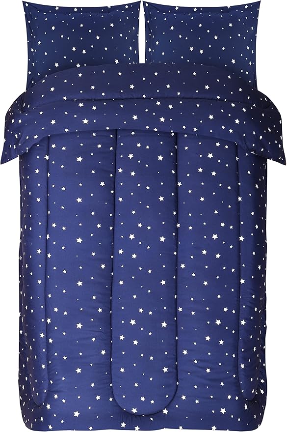 Utopia Bedding All Season Star Comforter Set with 2 Pillow Cases, 3 Piece Soft Brushed Microfiber Kids Bedding Set for Boys/Girls, Machine Washable (Twin)