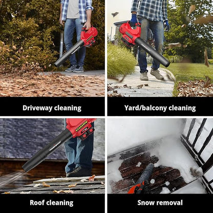 PowerSmart 40V Cordless Leaf Blower, Powerful 450CFM 130MPH Performance with 2X 2.0Ah Batteries & Chargers Included, for Quick & Easy Lawn Care (DB2201B)