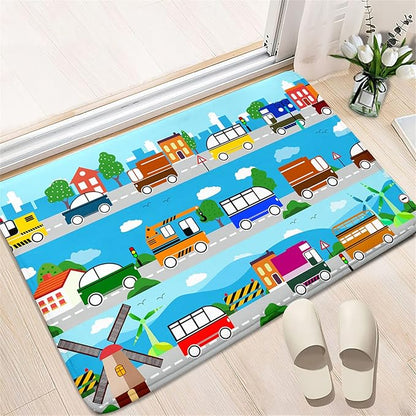 Car Carpet for Kids Kids Rugs for Playroom Car Track Rug Road Rug for Kids Car Play Rug Road Carpet for Toy Cars Car Track Rugs for Boys Car Rug for Boys Room 2'×3'