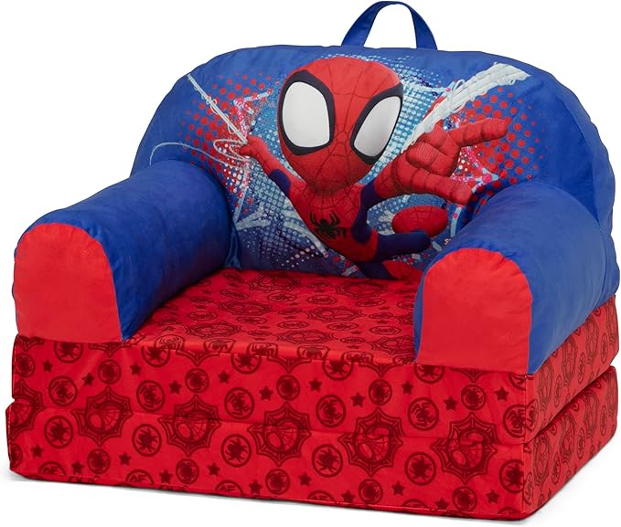 Delta Children Cozee Buddy Flip-Out Kids Chair, Spidey and His Amazing Friends