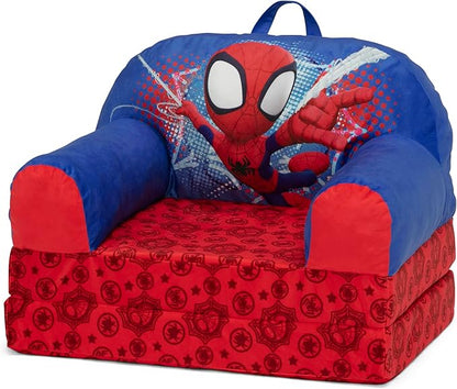 Delta Children Cozee Buddy Flip-Out Kids Chair, Spidey and His Amazing Friends