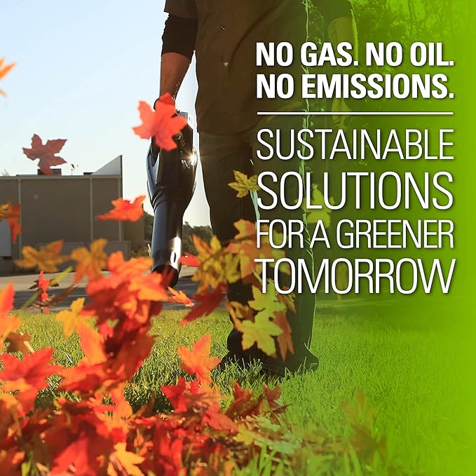 Greenworks 80V (125 MPH / 500 CFM / 75+ Compatible Tools) Cordless Axial Leaf Blower, 2.0Ah Battery and Charger Included