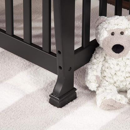 DaVinci Kalani 4-in-1 Convertible Mini Crib in Ebony | Greenguard Gold Certified