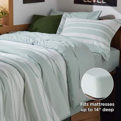 Bedsure Twin XL Comforter Set with Sheets - 5 Pieces Twin XL Bedding Sets, Twin XL Bed in a Bag with Comforter, Sheets, Pillowcase & Sham