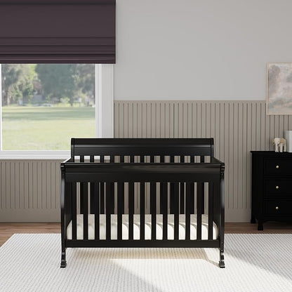 DaVinci Kalani 4-in-1 Convertible Crib in Ebony, Greenguard Gold Certified