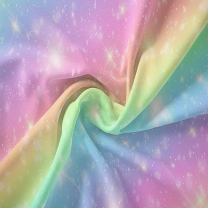 NINENINE Rainbow Bedding Sets,Pink Comforter Sets for girls,Girls Bedding Sets Full,Full Size Comforter Set for girls,Galaxy Comforter Toddler Bedding Set with 1 Comforter 2 Pillowcases