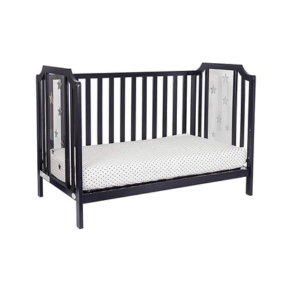 Suite Bebe Celeste 3 in 1 Convertible Island Crib Wood and Acrylic, Black