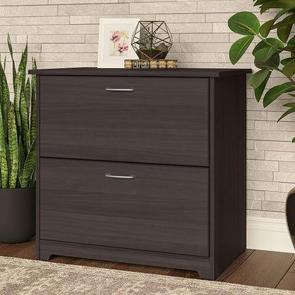 Bush Business Furniture Cabot 2 Drawer Lateral File Cabinet | Letter, Legal, and A4-size Document Storage for Home Office, 32W, Heather Gray
