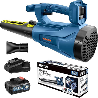 Cordless Leaf Blower with Battery and Charger,22V Lightweight and Efficient Battery Powered Blower,350CFM,120MPH Portable and Compact Yard Blower,Rechargeable Motor Versatile Electric Blower