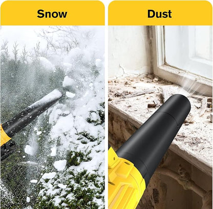 Cordless Leaf Blower for Dewalt 20V Battery, 26000RPM, 400CFM Portable Handheld Leaf Blower for Blowing SnowLeaves, Adjustable Speeds & lightweight for Yard,Patio,Factory(Battery Not Included)
