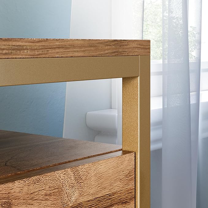Sauder International Lux Lateral File, L: 30.32" x W: 16.54" x H: 29.72", Sindoori Mango Finish