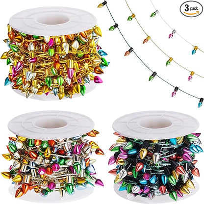 Tuanse 590 Inch Christmas Lights Miniature String Light Accessories Fake Light String Fairy Lights 3 Pieces Christmas Decoration for Xmas Furniture Accessories