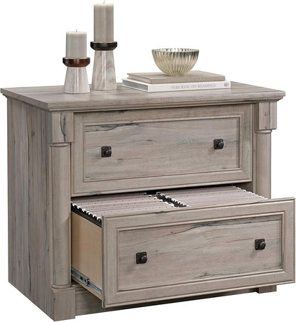 Sauder Palladia Lateral File, L: 36.81" x W: 22.01" x H: 29.61", Split Oak finish