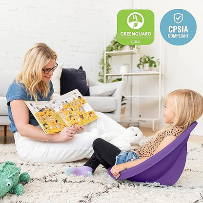ECR4Kids Leaf Floor Seat, Rocker Chair, Primary, 6-Piece