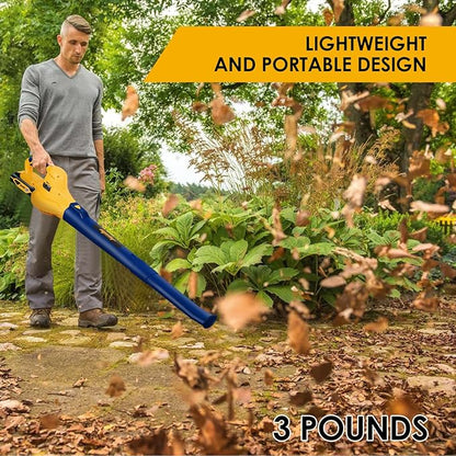 Cordless Leaf Blower, Mellif for 20V Max Lithium Battery (Battery NOT Included) Handheld Electric Jobsite Air Blower 100CFM 110MPH Powerful for Lawn Care | Snow Blow | Yard Clean