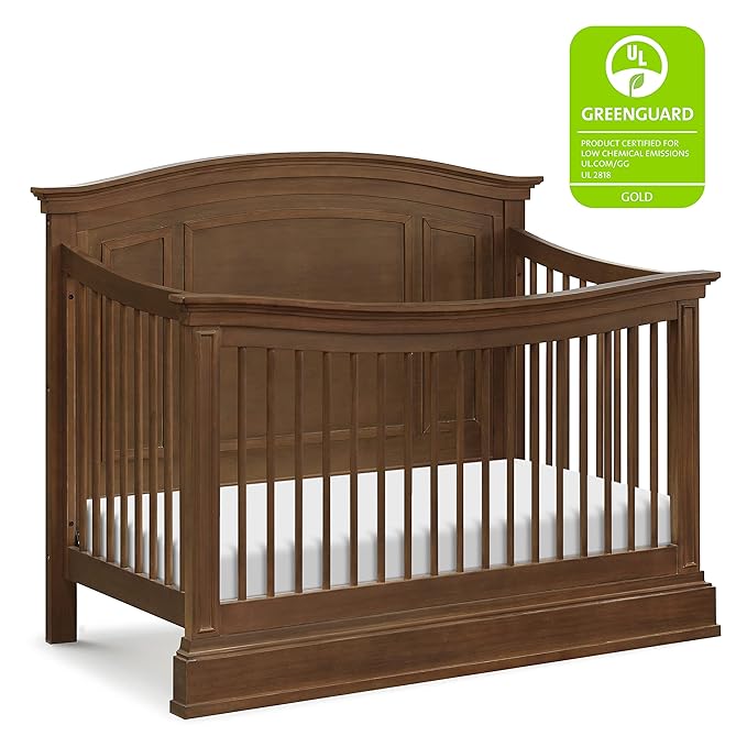 NAMESAKE Durham 4-in-1 Convertible Crib in Derby Brown, Greenguard Gold Certified