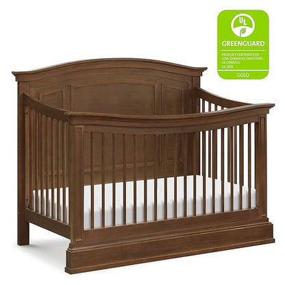 NAMESAKE Durham 4-in-1 Convertible Crib in Derby Brown, Greenguard Gold Certified