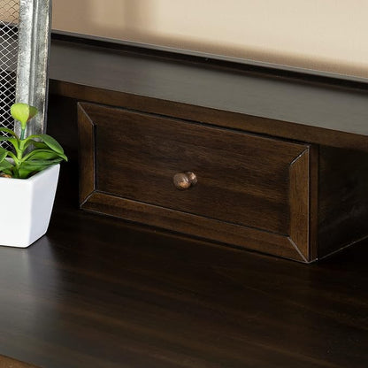Linon Mable Folding Desk, Walnut