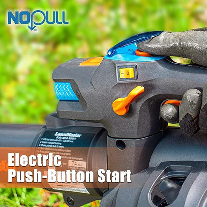 LawnMaster No-Pull Leaf Blower Gas-Powered with Electric Start Variable Speed & Cruise Control,26 cc 2-Cycle Engine, Class Leading 350CFM,200MPH, (NPTBL26A)