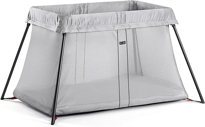 BabyBjörn Travel Crib Light, Silver, One size