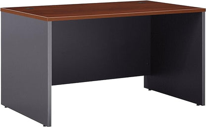 Bush Business Furniture Series C Shell Desk, 48W x 30D, Hansen Cherry