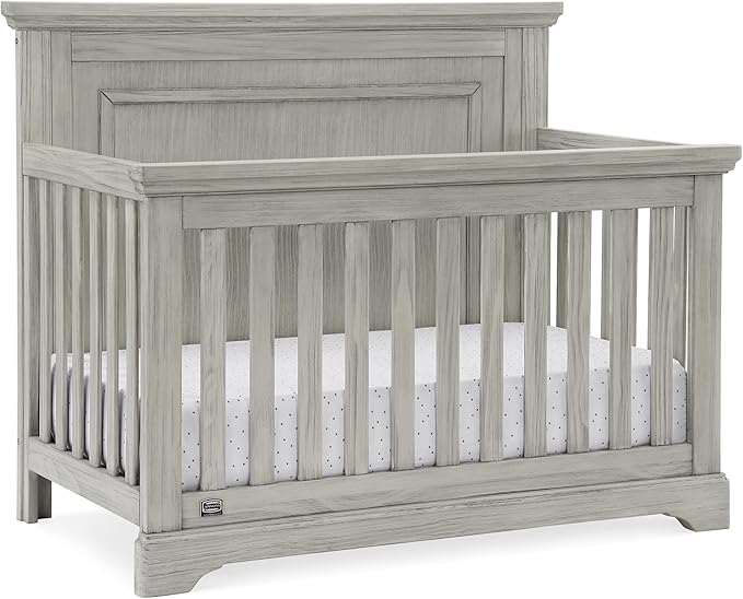Delta Children Simmons Kids SlumberTime Paloma 4-in-1 Convertible Baby Crib - Greenguard Gold Certified, Rustic Mist
