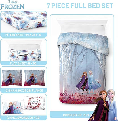 Jay Franco Frozen 2 Forest Spirit Bed Set, Full