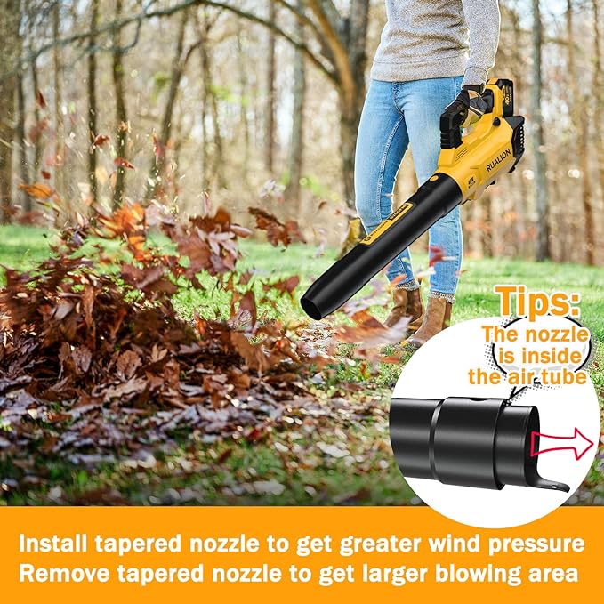 Leaf Blower Cordless Up to 620 CFM 180 MPH-40V Electric Cordless Leaf Blowers with 6.0 Ah Battery and Charger-Battery Powered Blowers for Lawn Care, Patio, Blowing Leaves
