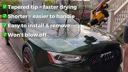 STUBBY Car Drying Nozzle for DEWALT Leaf Blowers - 20V MAX XR (DCBL722B)