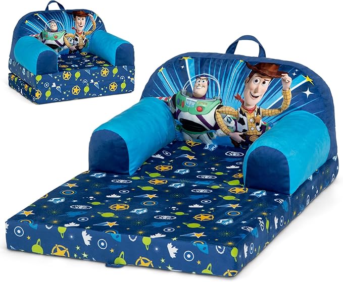 Delta Children Cozee Buddy Flip-Out Kids Chair, Toy Story