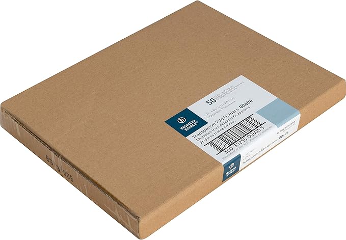 Business Source File Sleeve, Clear (00606BX)