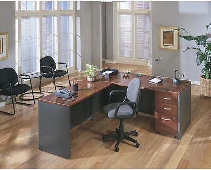 Bush Furniture BSHWC24424 Series C Collection 48W Return Bridge Hansen Cherry