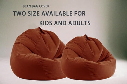 3 Ft Bean Bag Chair Cover (No Filler) Stuffed Animal Storage Bean Bag Cover for Pets Dogs/Cats Bed Corduroy Stuffed for Organizing Plush Toys