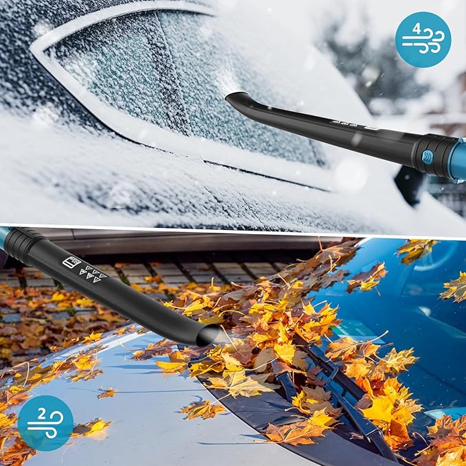 Leaf Blower Cordless with Battery and Charger, 21V Brushless 8000mAh 5 Speeds Adjustable Cordless Battery Powered Blower for Lawn Care, Electric Leaf Blower Cordless with 2 Batteries Cordless Blower