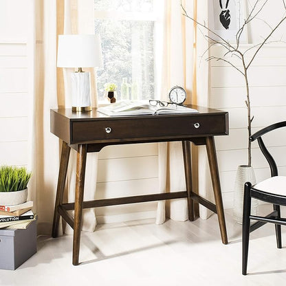 Safavieh Home Office Isadora Mid-Century Modern Walnut 1-drawer Desk
