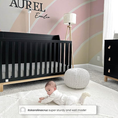 GAP babyGap Oxford 6-in-1 Convertible Crib - Greenguard Gold Certified, Navy/Natural, 1 Unit