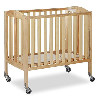 3-in-1 Folding Portable Crib, Natural, Large