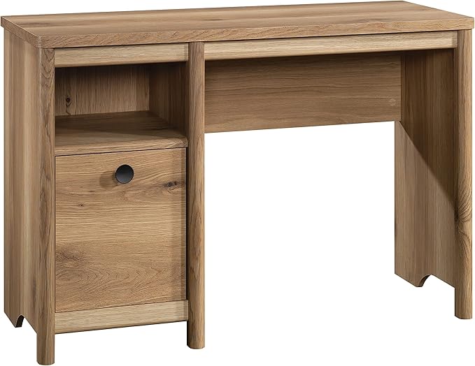 Sauder Dover Edge Home Office Desk, L: 43.15" x W: 17.24" x H: 29.09", Timber Oak
