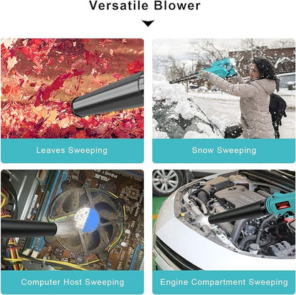 Abeden Cordless Leaf Blower,2-in-1 Electric Handheld Sweeper/Vacuum with 18V 2.0Ah Lithium Battery for Blowing Leaf,Cleaning Dust,Small Trash,Car,Computer Host