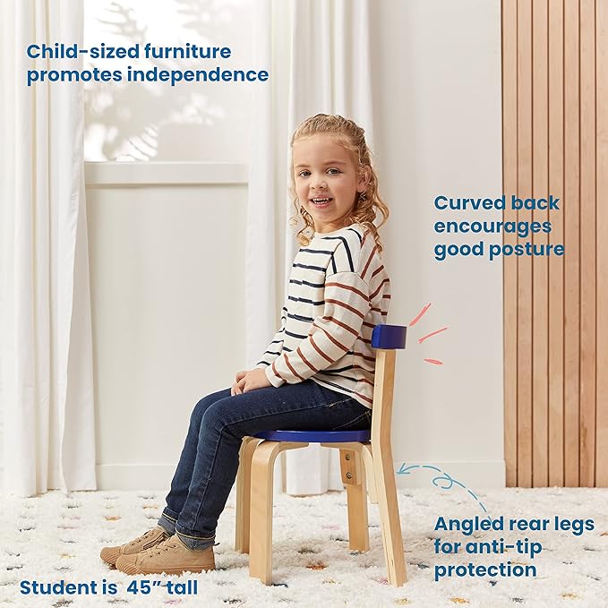 ECR4Kids ECRKids Seating, 5-Piece Table and Chairs Set, Assorted